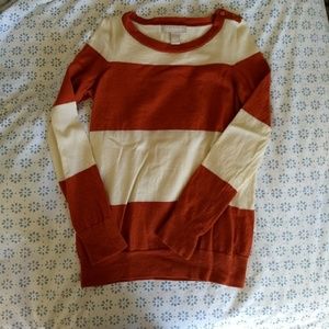 Banana Republic rust and cream sweater